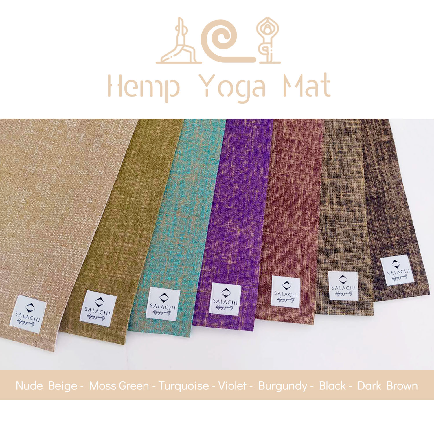 Verkeerd fax druiven turquoise yoga mat - Wellness Naturale